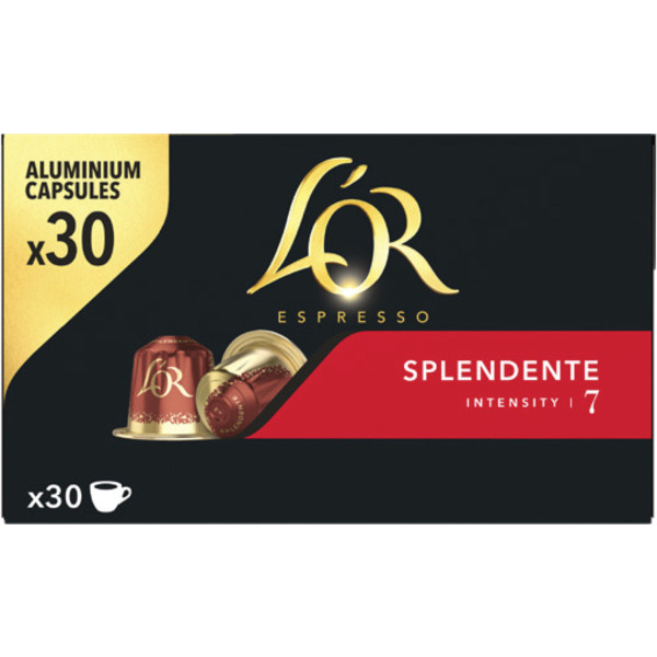 L'OR ESPRESSO CAPSULES SPLENDENTE INTENSITÉ 7
L'OR ESPRESSO code EAN 8711000547373 