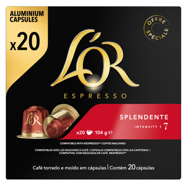 CAPSULES DE CAFÉ X20 SPLENDENTE INTENSITÉ 7
