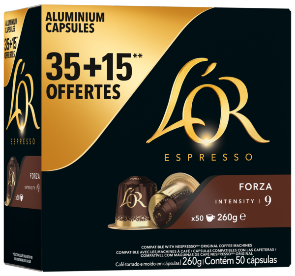CAPSULES ESPRESSO FORZA INTENSITÉ 9
