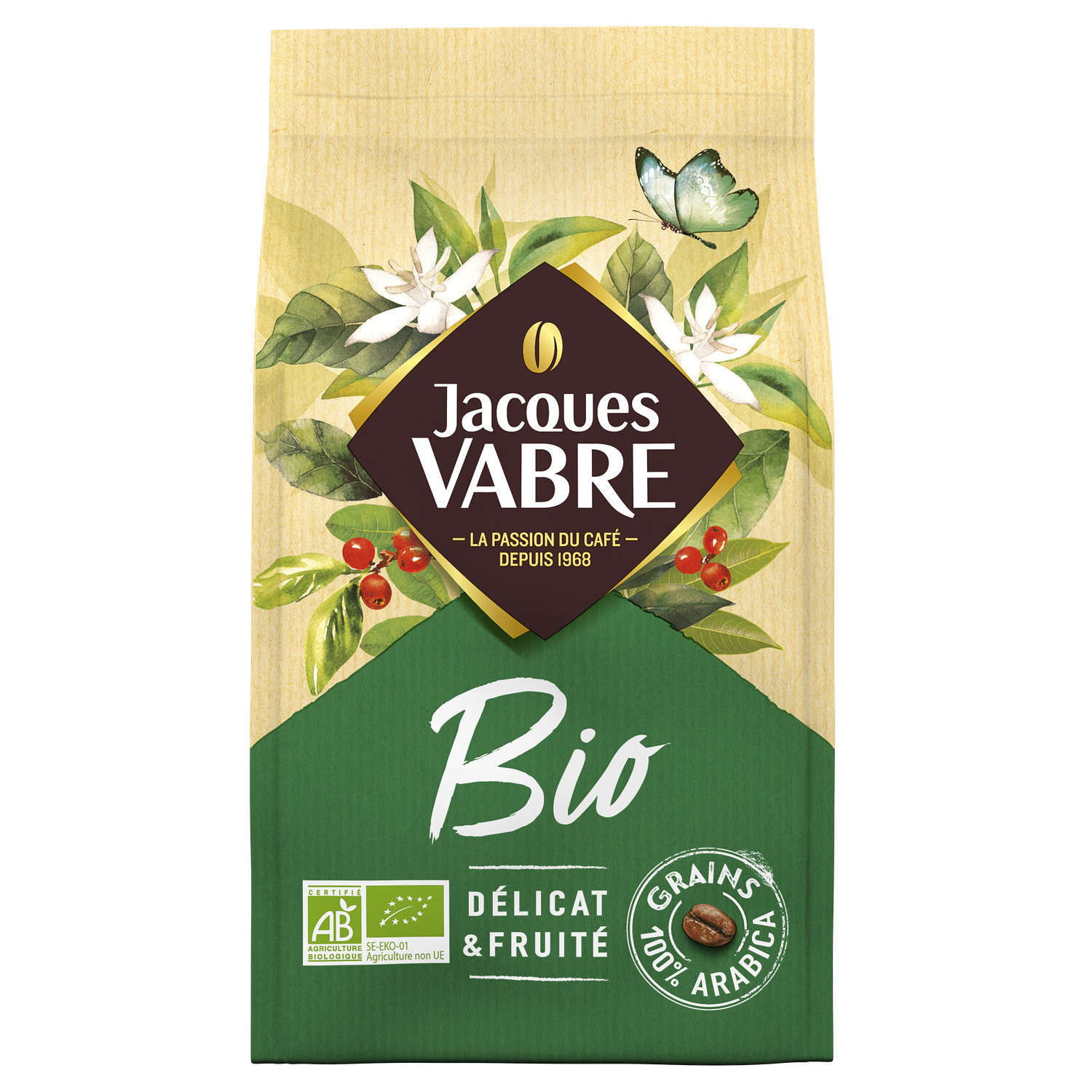 JACQUES VABRE Café en grains Bio JACQUES VABRE code EAN 8711000867426 
