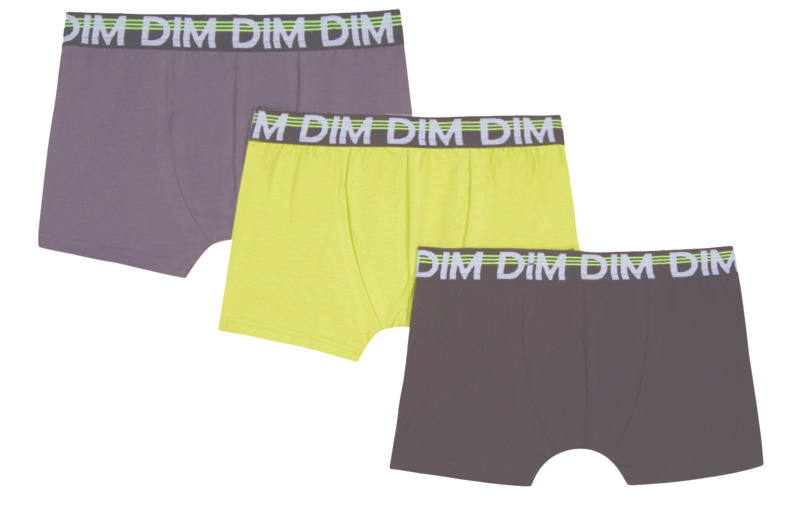 3 SLIPS FILLE OU 2 BOXERS GARCON +1GTT DIM JUNIOR