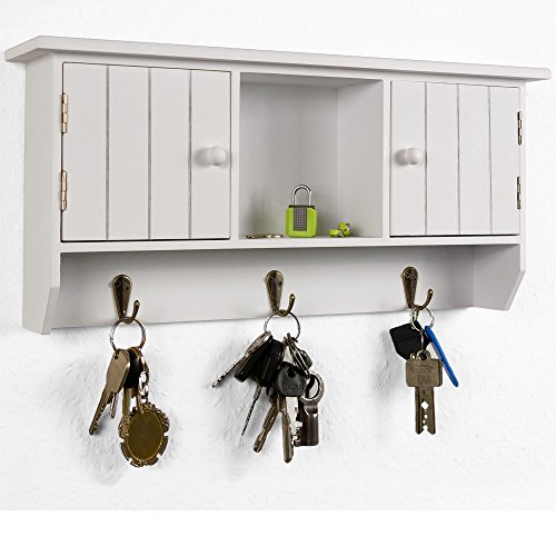 Edco Armoire à clés avec 3 crochets métalliques - 2 compartiments - Stockage central 8711252413044 (8711252413044)