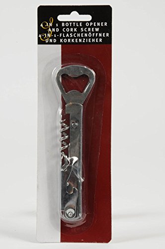 A.I. & E. Couteau Sommelier Acier inoxydable, 4 en 1, couteaux, tire-bouchon et décapsuleur, décapsuleur code EAN 8711252458922 