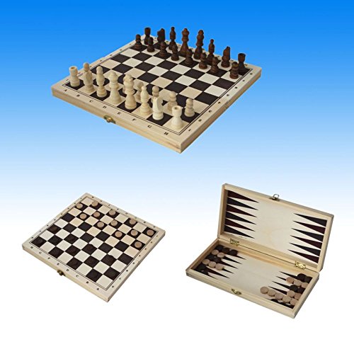 Lifetime Games Coffret de jeux en bois (3 en 1) 8711252487625 (8711252487625)