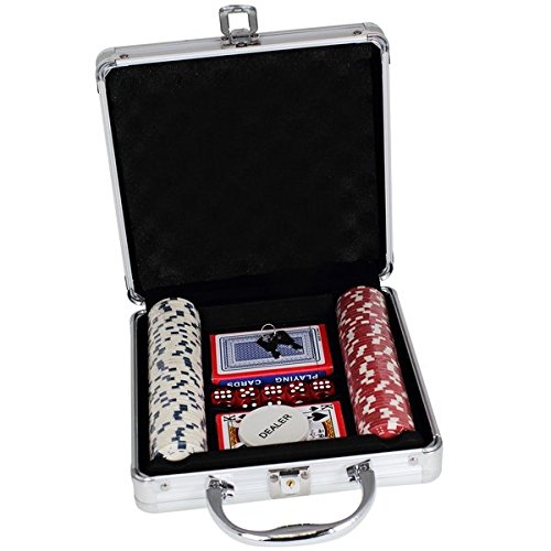 Maison futée - Mallette de poker 100 jetons 2 j...