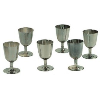 Maison futée - Verres à vin couleur Argent Lot ...