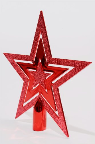 Cimier de sapin Etoile Brillante Rouge