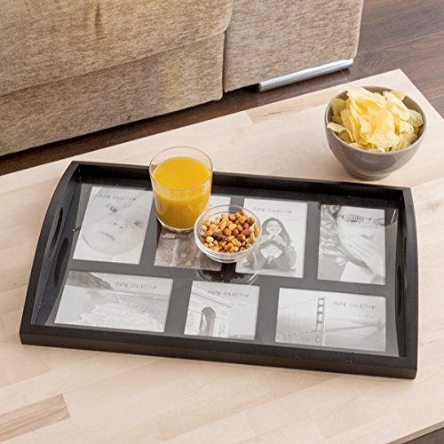 Plateau de service avec cadres photos