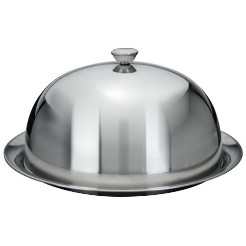 1 X Couvre assiettes inox - cloche inox + assie...