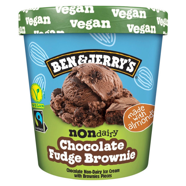 Glace En Pot Vegan Chocolate Fudge Brownie Ben & Jerry's 8711327373723 