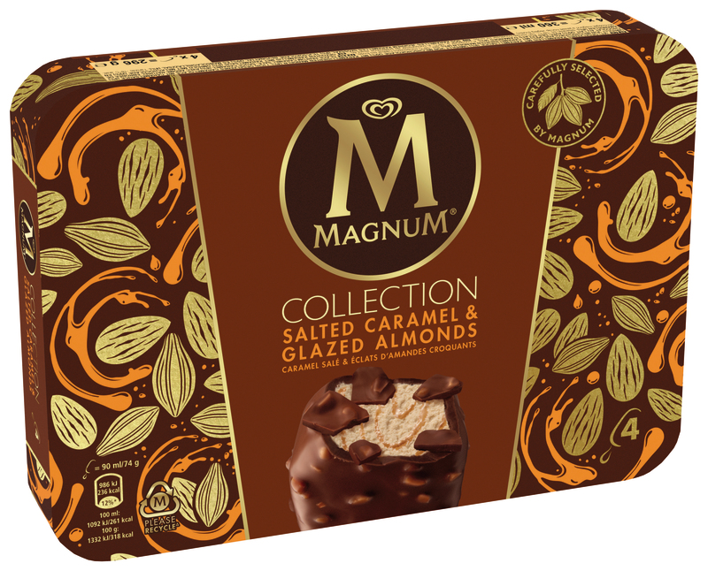 CRÈME GLACÉE CARAMEL SALÉ X4 Magnum