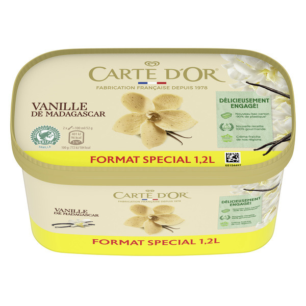 CARTE D'OR Crème glacée
"Format spécial" code EAN 8711327396180 
