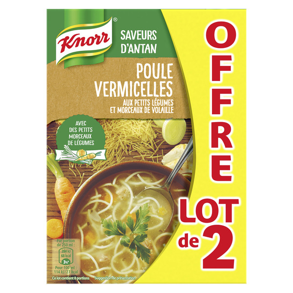 Soupe poule vermicelles