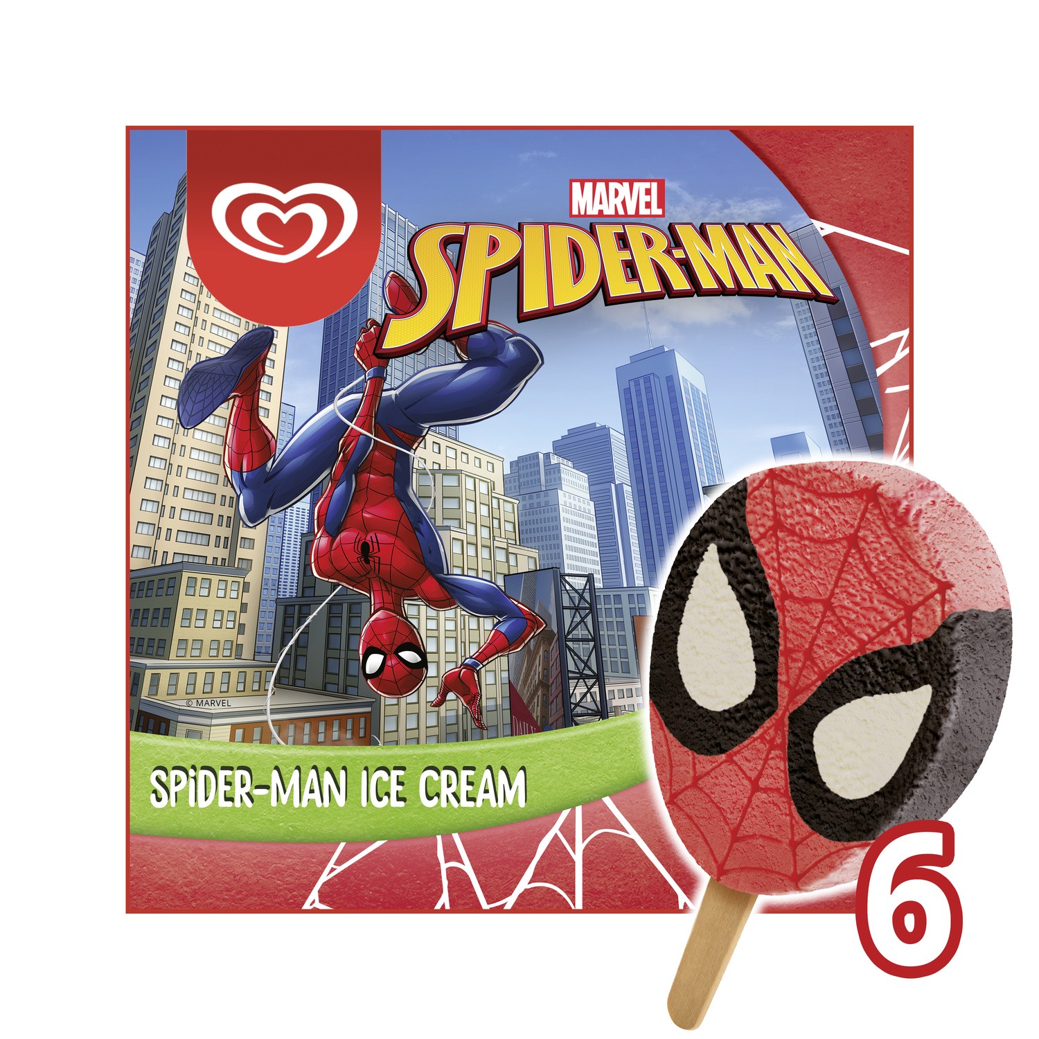 MAX Glace bâtonnet Spiderman MAX code EAN 8711327482036 