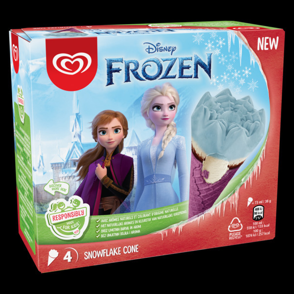 Glace vanille reine des neiges