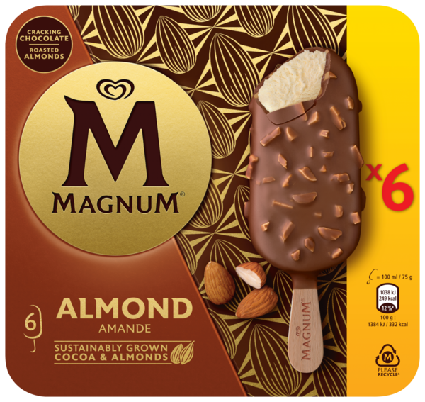 BÂTONNET AMANDE X6 
MAGNUM