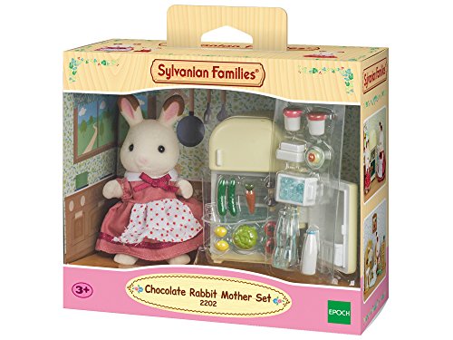 Sylvanian Families - 2202 - maman lapin - poupées et accessoires - chocolat / réfrigérateur code EAN 8711915022026 