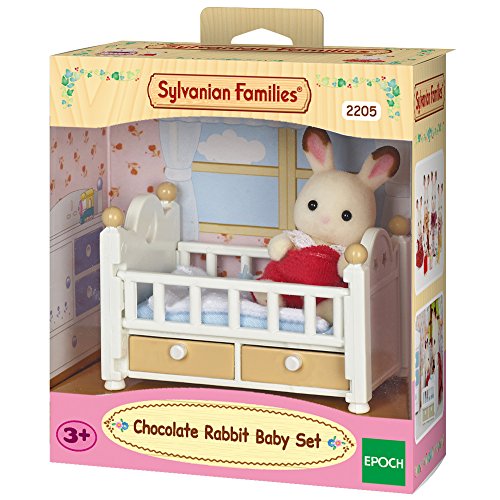 - 2205 - bébé lapin - poupées et accessoires - chocolat / lit 8711915022057 Sylvanian Families