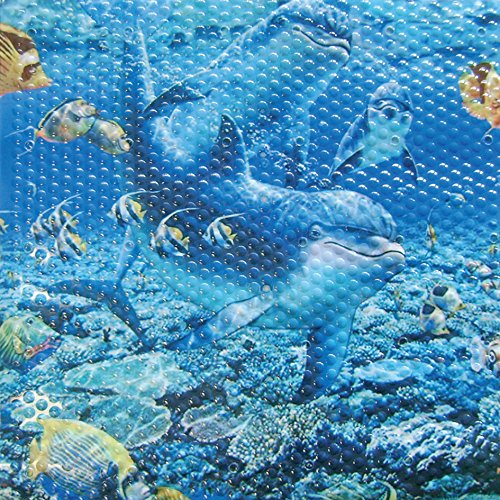 Papillon 52 x 52 cm tapis de douche dauphins de sécurité, bleu code EAN 8711928701734 