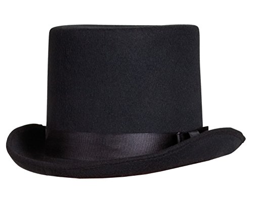 Chapeau haut de forme noir adulte - Taille Unique