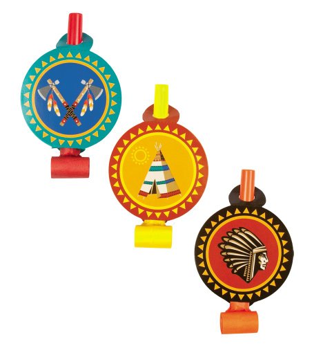 Lot de 6 Sans-gênes thème Indien - Taille Unique