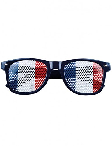 Lunettes supporter avec drapeau France adulte