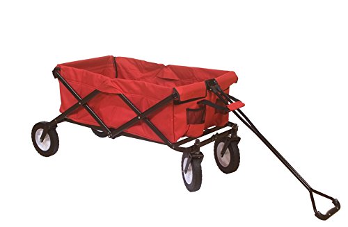 - 0737002 - remorque - chariot pliable - rouge