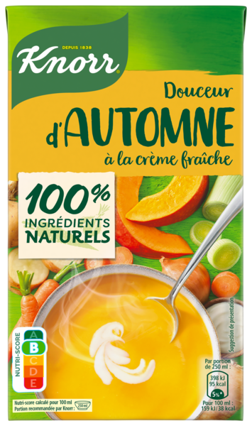 SOUPE DOUCEUR D'AUTOMNE À LA CRÈME FRAICHE
