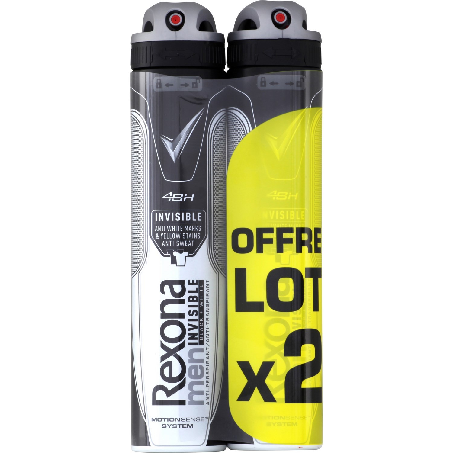 Déodorant anti-traces blanches/jaunes REXONA