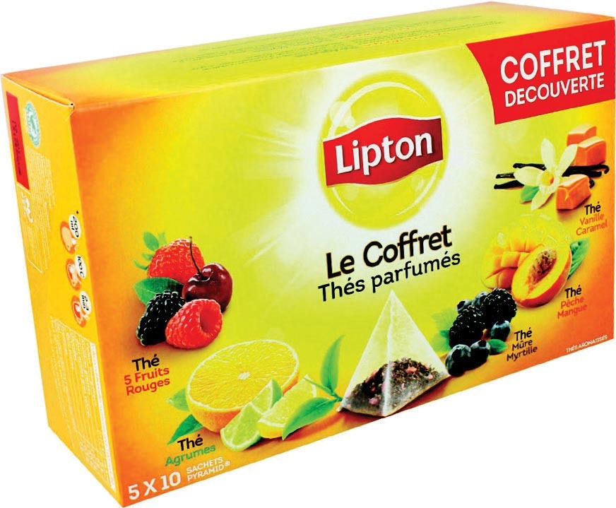 ASSORTIMENT DE THÉS PARFUMÉS “LIPTON”