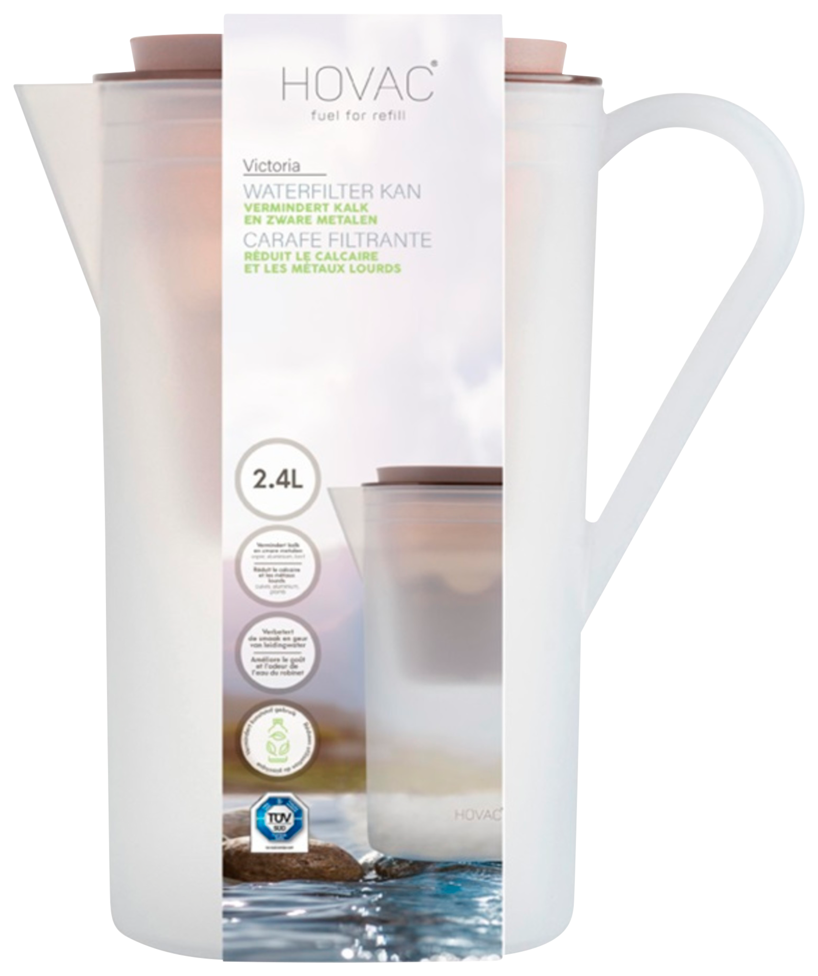 CARAFE FILTRANTE HOVAC 2,4L 8712628610708 