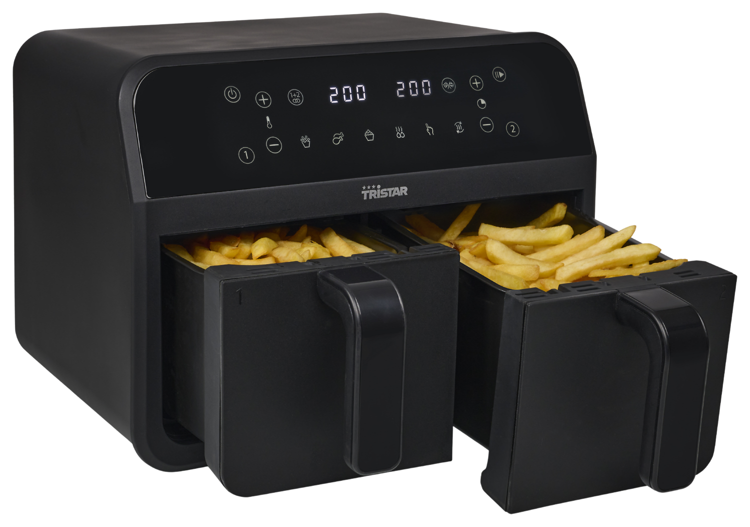  FRITEUSE SANS HUILE DOUBLE COMPARTIMENT TRISTAR code EAN 8712836997455 