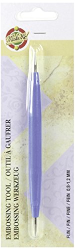 - outil à gaufrer ou embossoir 2 billes fines