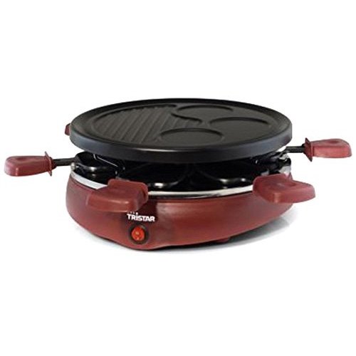 TRISTAR Appareil à raclette 6 coupelles - Plaqu...