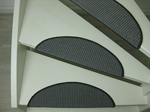 Tapis d'escalier Bamako 56x20cm ivoire anthracite (anthracite) 8713256068848 Teppichwahl Tapis d'escalier Bamako 56x20cm ivoire anthracite (anthracite) 8713256068848 Teppichwahl