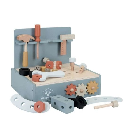  Little Dutch Mini établi en bois FSC Bleu  code EAN 8713291770690 