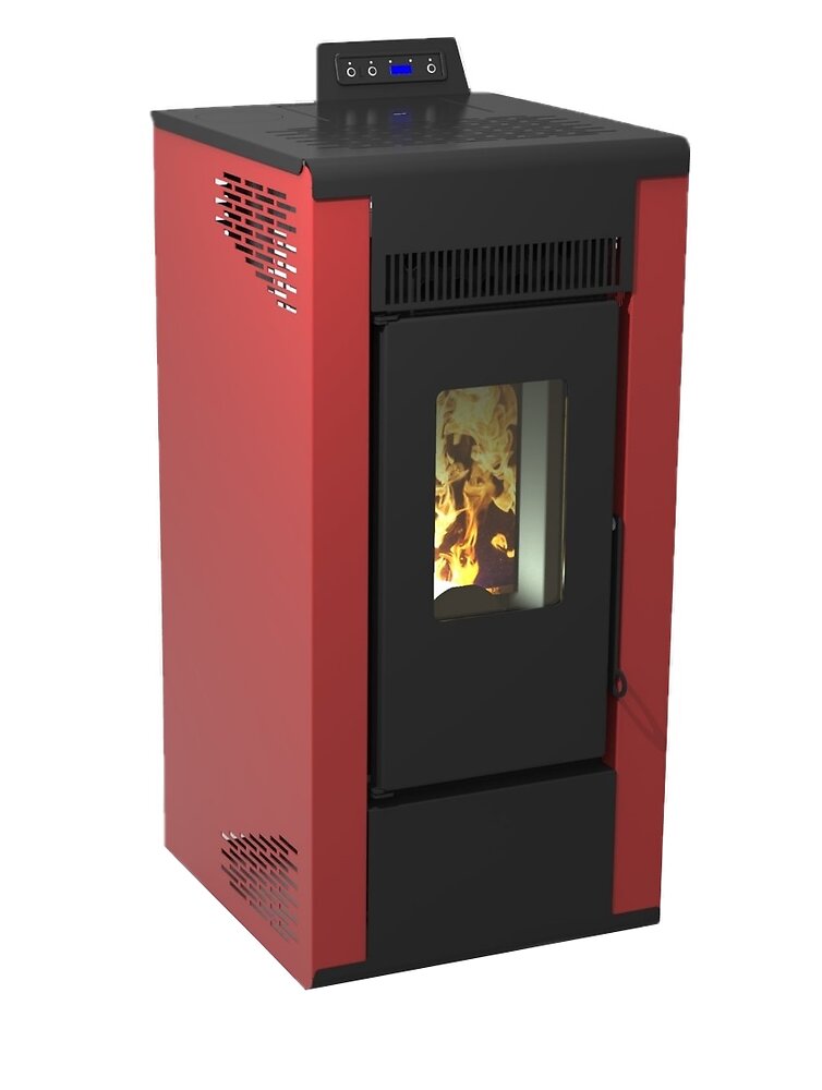 Poêle à granulés TBH 567 - Rouge et noir