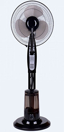 QLIMA Ventilateur brumisateur sur roulettes 80W 3 vitesses code EAN 8713508789545 