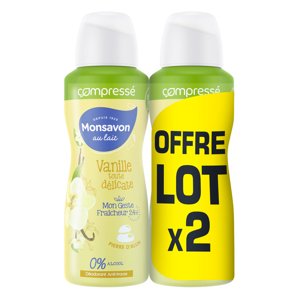 Déodorant compressé