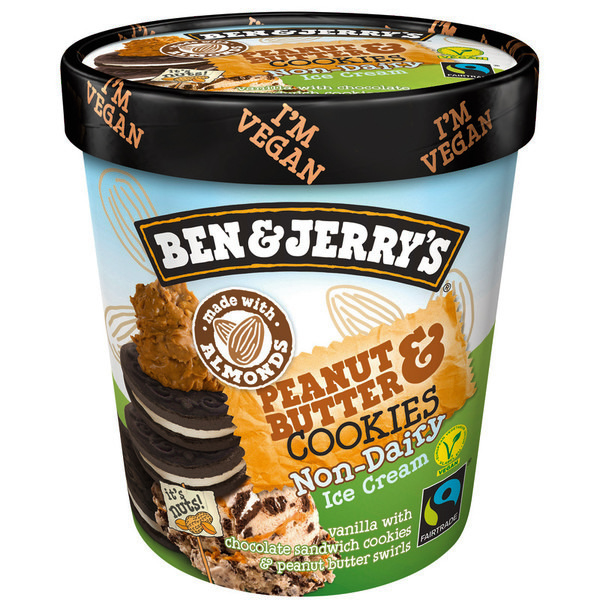 Crème glacée vegan Peanut & Butter Cookies