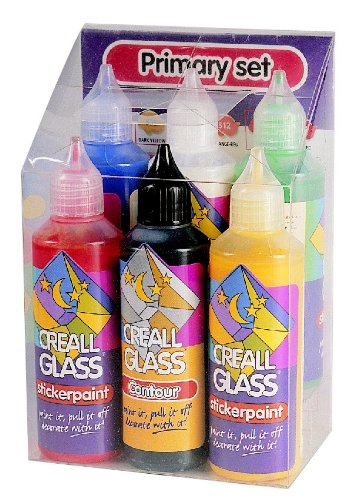 Creall Glass Creall - Loisirs créatifs - Peinture repositionnable pour vitres - Couleur assorties 8714181206008 (8714181206008)