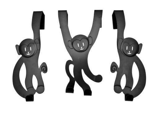 Wanted HY0111BK Porte manteau Singe Noir