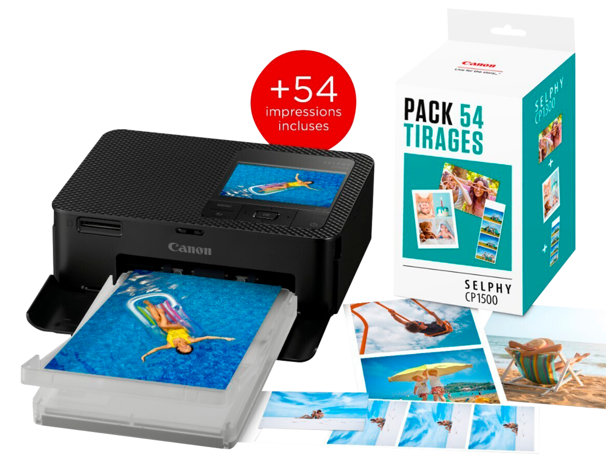 CANON IMPRIMANTE PHOTO KIT SELPHY CP1500 code EAN 8714574672564 