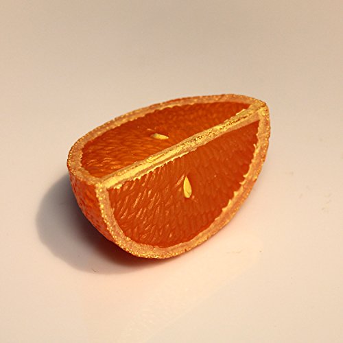 Quartier d'orange, orange, 7 cm, Ø 4 cm - Faux ...