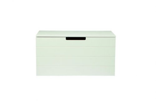 - coffre 80x42x42 bois massif blanc