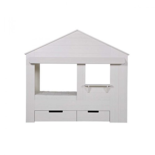 Lit enfant cabane en pin FSC Huisie - Couleur -...