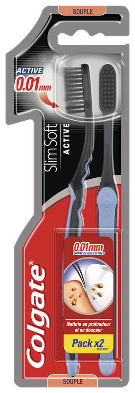 BROSSE À DENT SLIM SOFT ACTIVE SOUPLE COLGATE