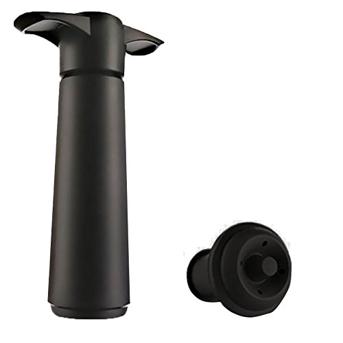 Vacu Vin 0854460 Pompe + Bouchon Noir/Gris