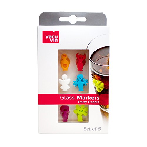 Vacu vin marqueurs de verre party people, set 6...