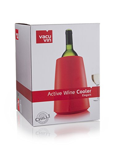 Vacu Vin 3649160 Seau à glace Rouge avec Elémen...